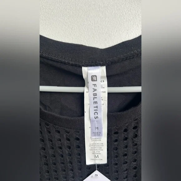 Fabletics Black Mesh Mini Dress - Picture 3 of 6